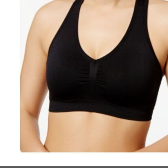 Ideology Sports Bra Bralette Low-Impact Racerback Black Small - Picture 2 of 7
